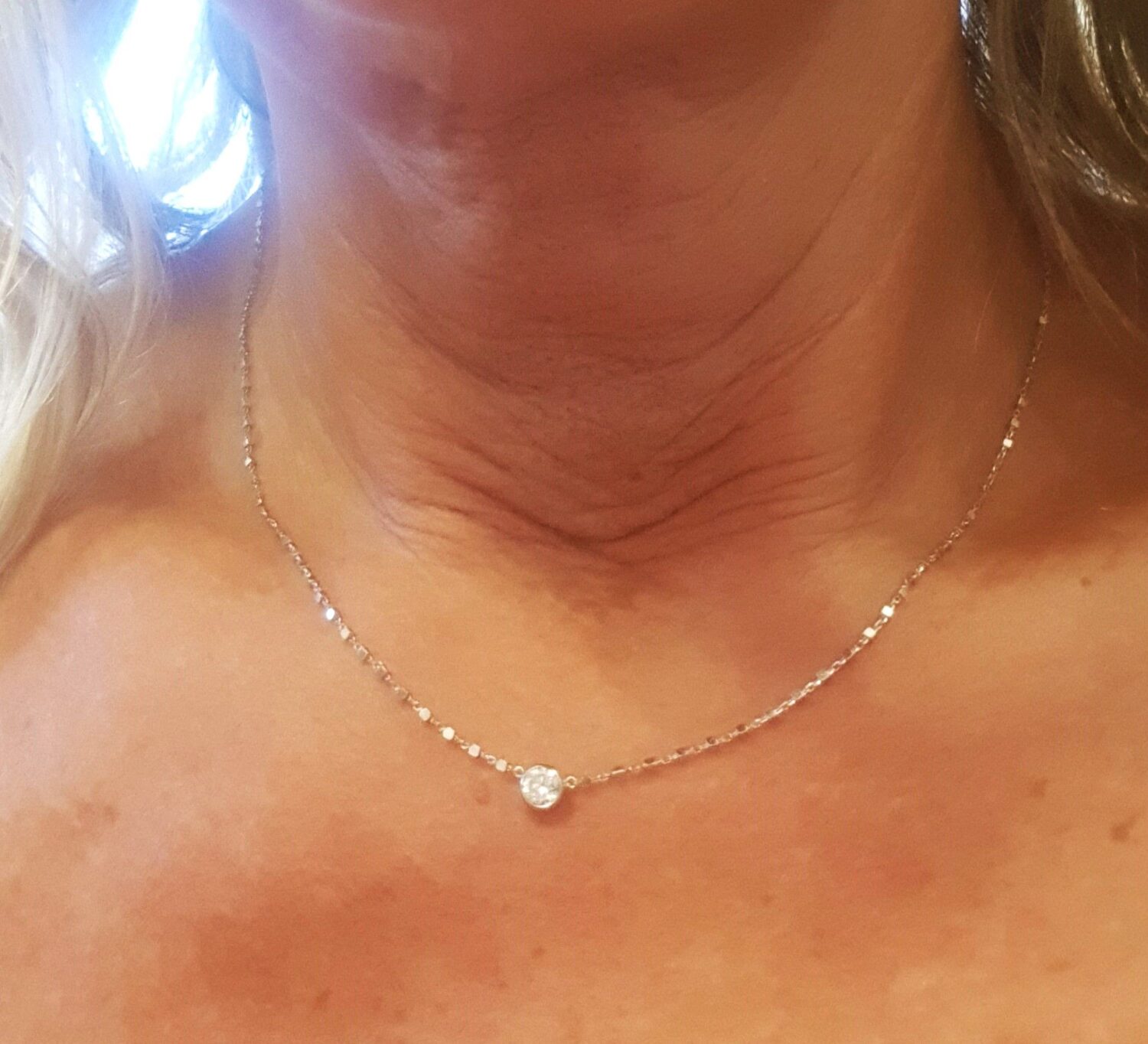 0,30 carat diamant halskæde
