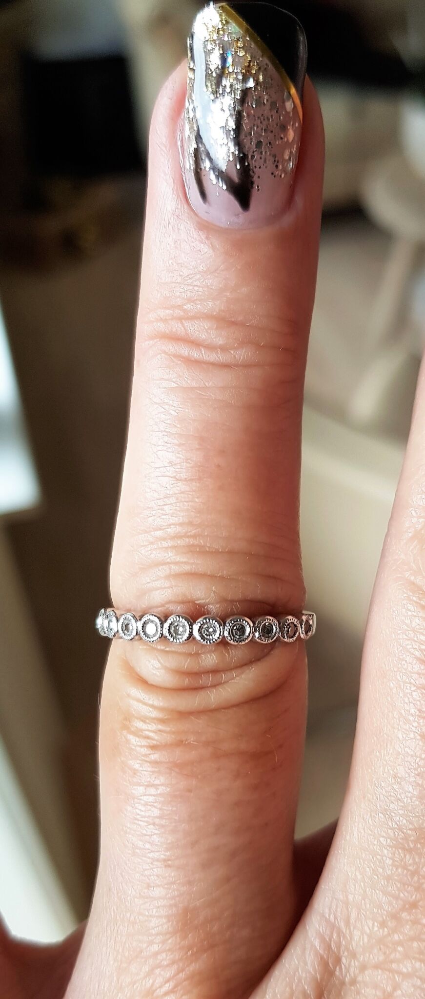 roset ring i hvidguld m. diamanter 0,25 carat