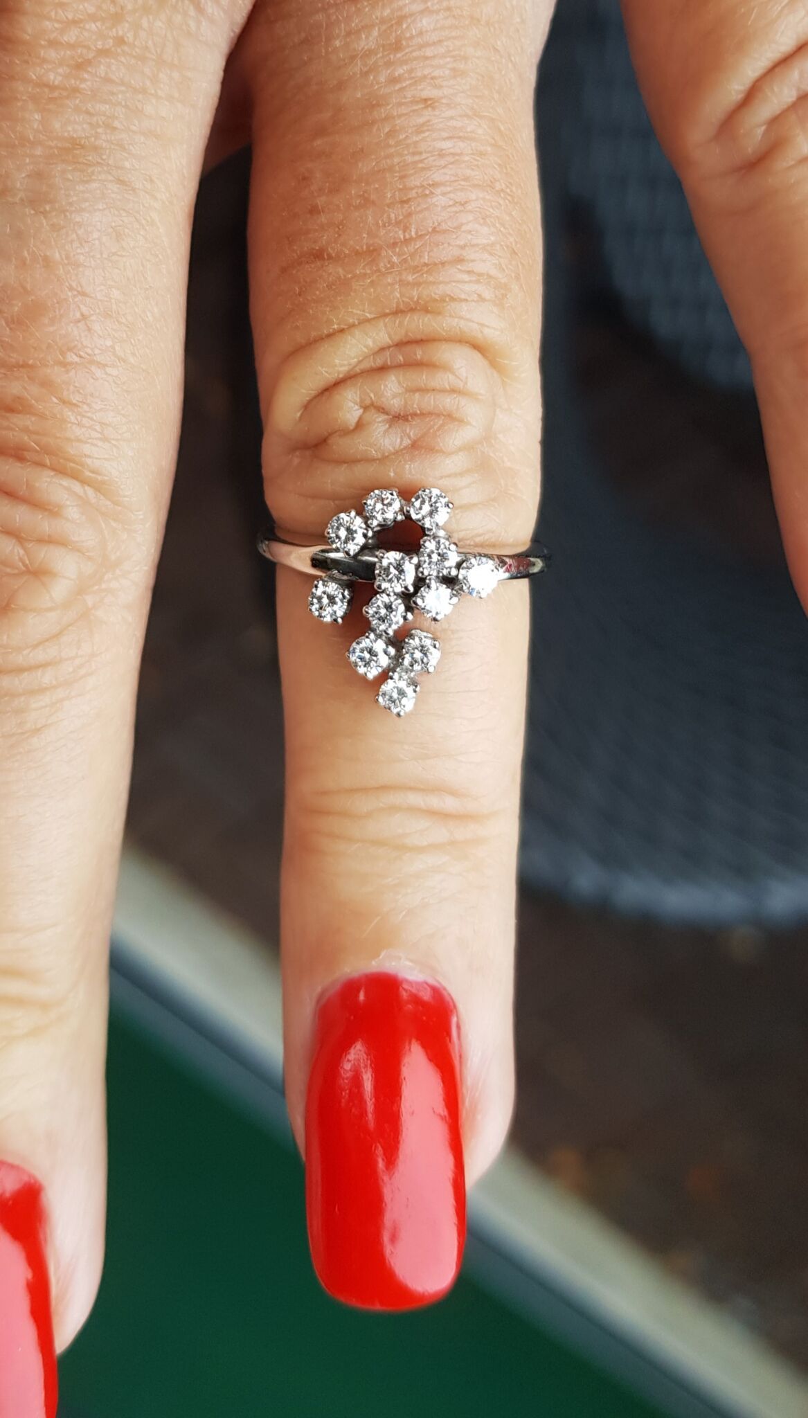Brilliant Slebet Diamant Ring 0,60 carat ny