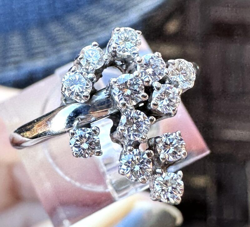 Brilliant Slebet Diamant Ring 0,60 carat nyl