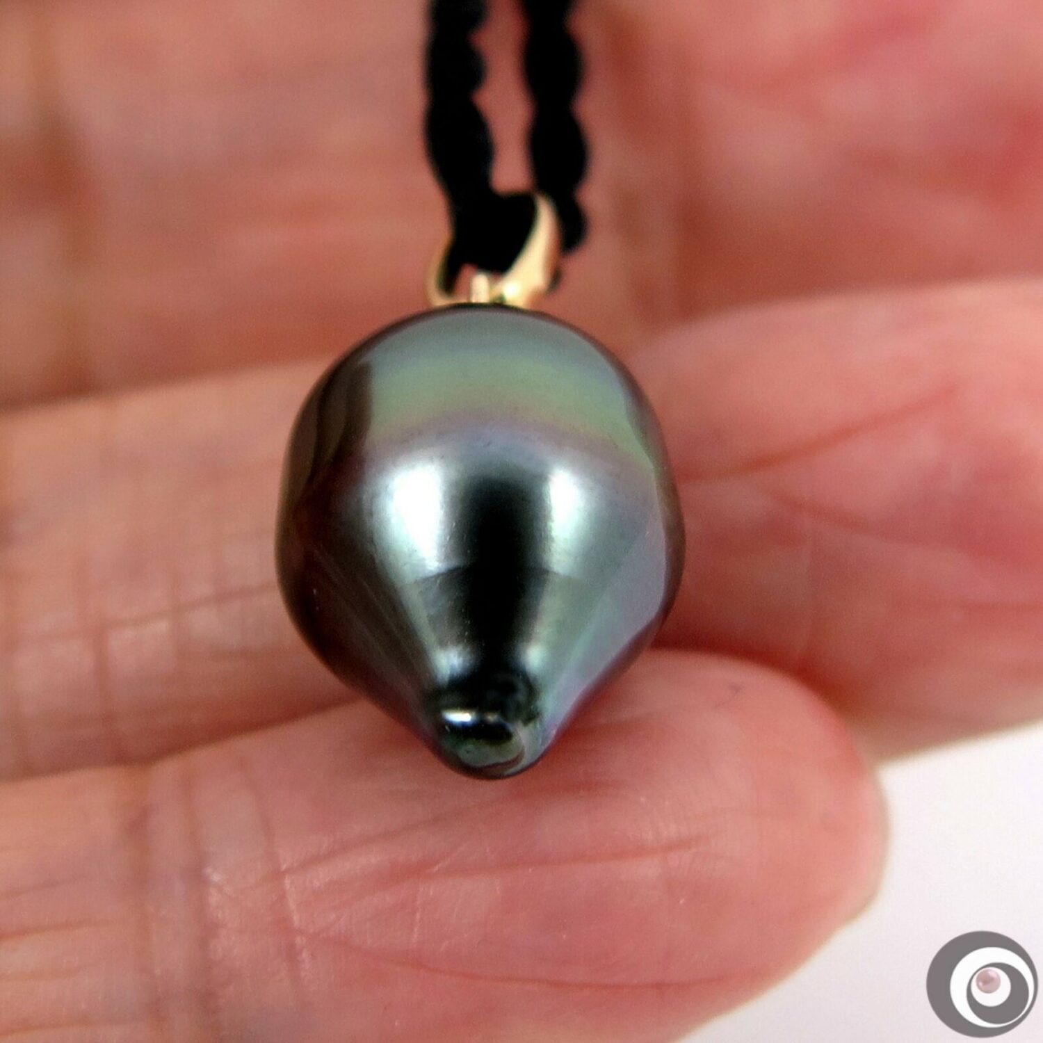 dråbeformet unik tahiti perle