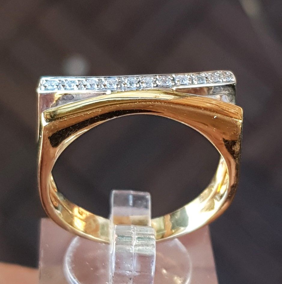 diamant ring i guld m. 0,11 carat