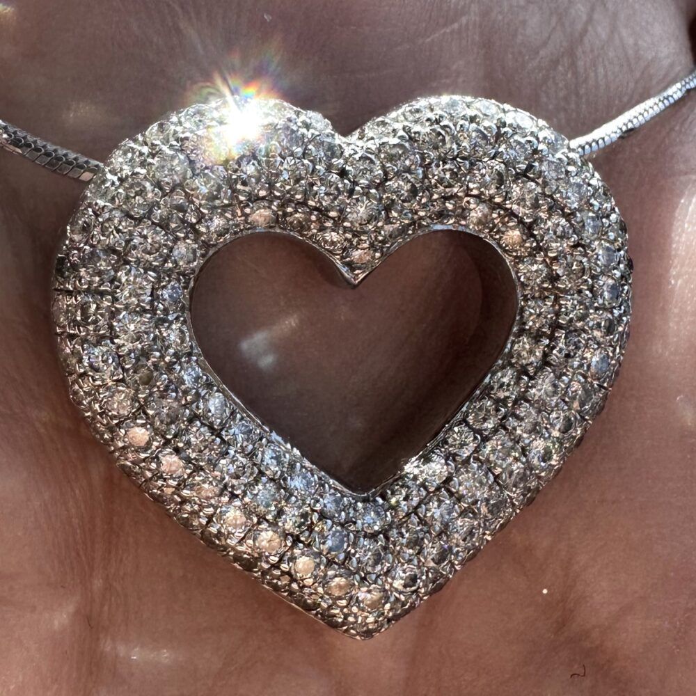 pavè diamant hjerte 2,0 carat